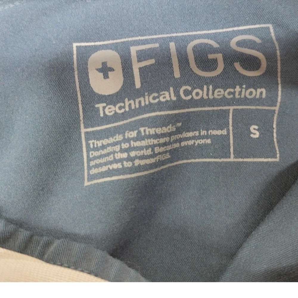 FIGS Technical Collection Zamorra Scrub Joggers Blue MXXSW2004 Mens Small